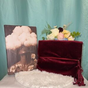 NIB - Ashro Crushed Velvet Clutch